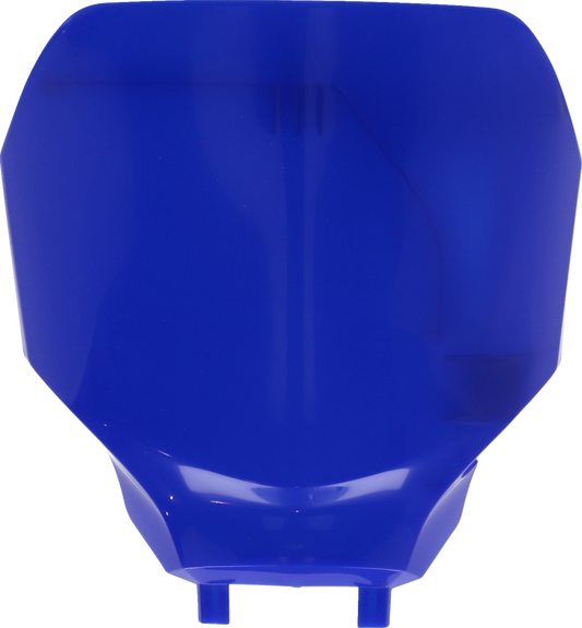 Blue Acerbis front number plate for Yamaha YZ450F 2023 motorcycle, designed for durable body replacement or customization.