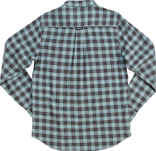Bill's Exhausts BILTWELL Pacific Flannel Shirt in small, featuring a classic plaid design and button-front style