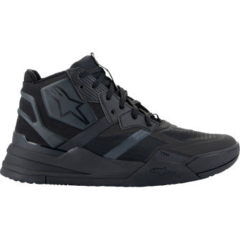 Alpinestars Speedflight black shoes with sleek design, US size 10.5, featuring textured material and sporty style.