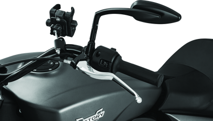 Kuryakyn Tech-Connect Bar Mount for motorcycle handlebars, fits 7/8 to 1-1/4 inch bars and 1-5/8 to 3-5/8 inch widths