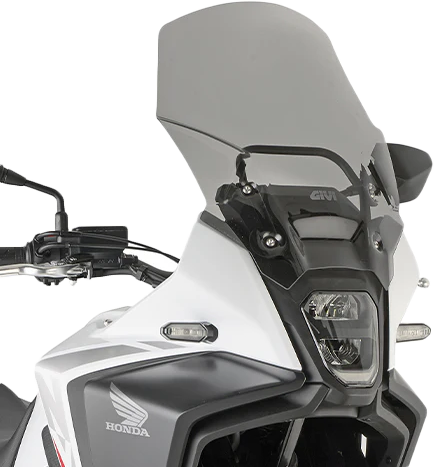 GIVI D1203S smoke motorcycle windshield replacement, featuring tinted, aerodynamic design for GIVI motorcycle windscreen upgrade