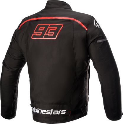 Alpinestars Austin jacket in black and red, 2XL size, featuring sporty design with zippered pockets and logo details.