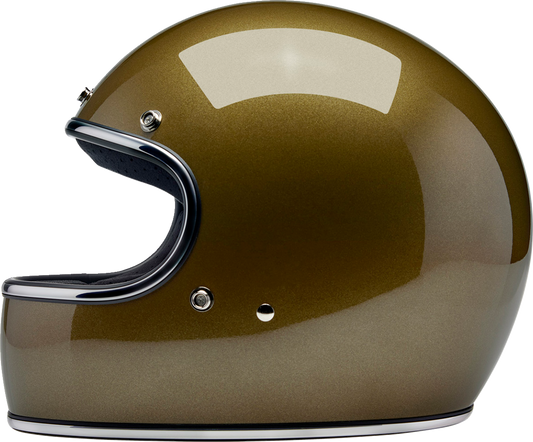BILTWELL Gringo helmet in ugly gold color, 2XL size, featuring a sleek motorcycle helmet design with matte finish.