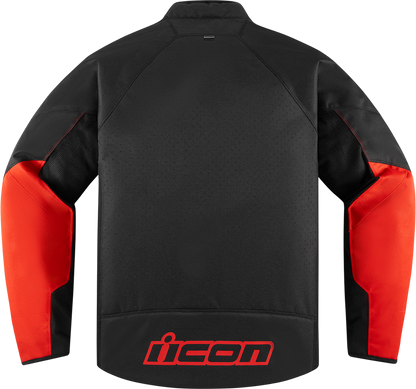 Bill's Exhausts ICON Hooligan™ CE Slayer XL jacket featuring durable fabric and stylish design, front view with logo detail.