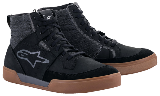 Alpinestars Ageless Shoes in black, gray, and brown colorway, US size 12, featuring sleek design and durable construction.