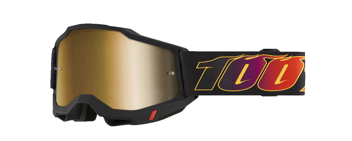 100% Accuri 2 Goggles - El Diablo - True Gold Mirror 50014-00026 - Howling Moto