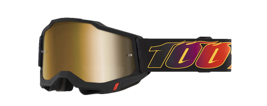 100% Accuri 2 Goggles - El Diablo - True Gold Mirror 50014-00026 - Howling Moto