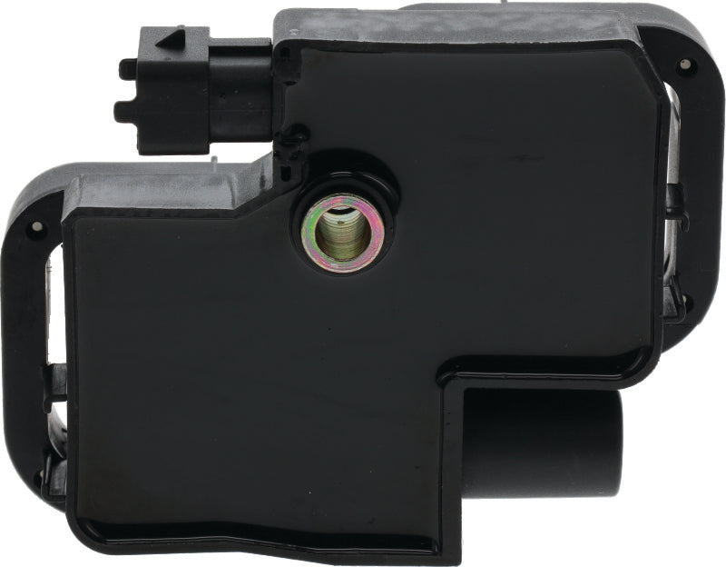 QuadBoss ignition coil for Polaris Ranger RZR XP 900 and Sportsman 700/800, showing the black coil with connectors.