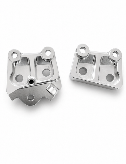 Talaria XXX Metal Foot Peg Brackets | CNC Upgrade Mounts (Black & Chrome)