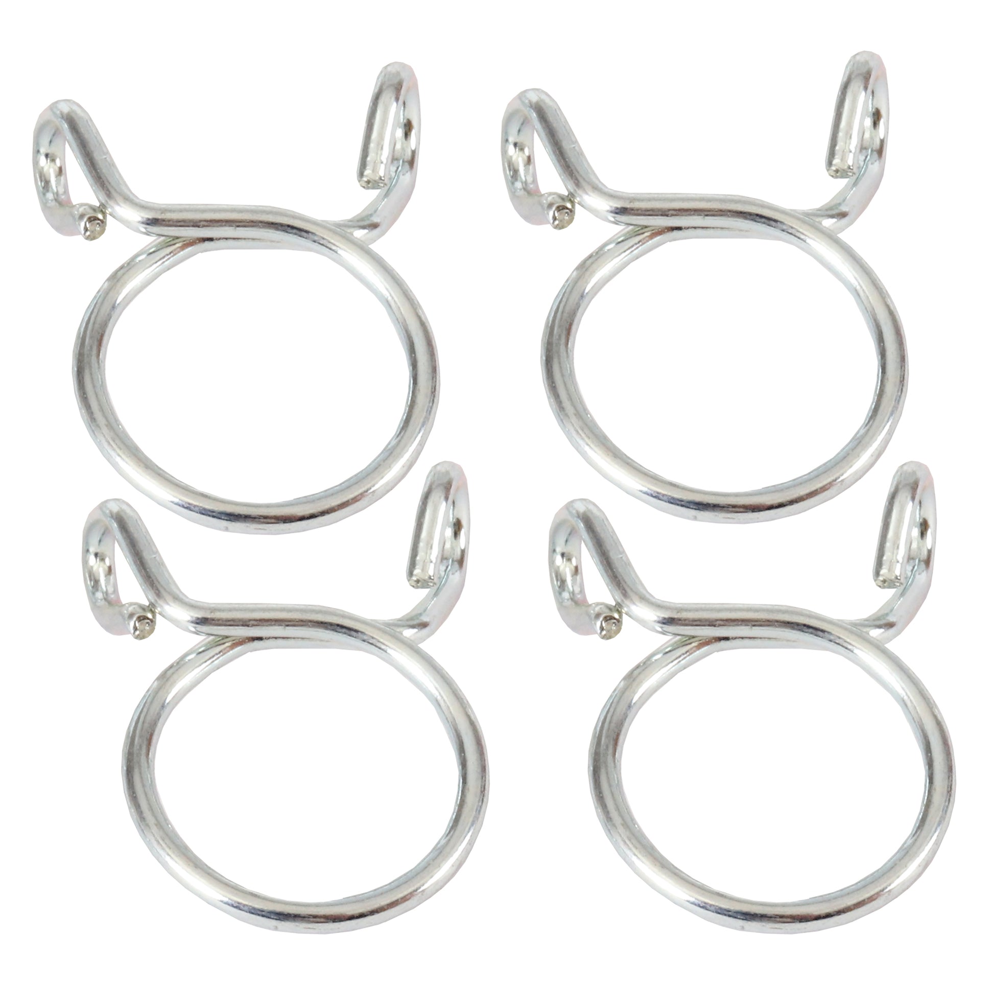 ALL BALLS Hose Clamps Refill Kit with four durable stainless steel clamps for automotive and marine use.