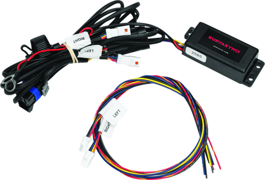 Kuryakyn Signal Splitter Module 4-Wire for Indian Chief and Roadmaster motorcycles, showing the electronic connector and wiring.