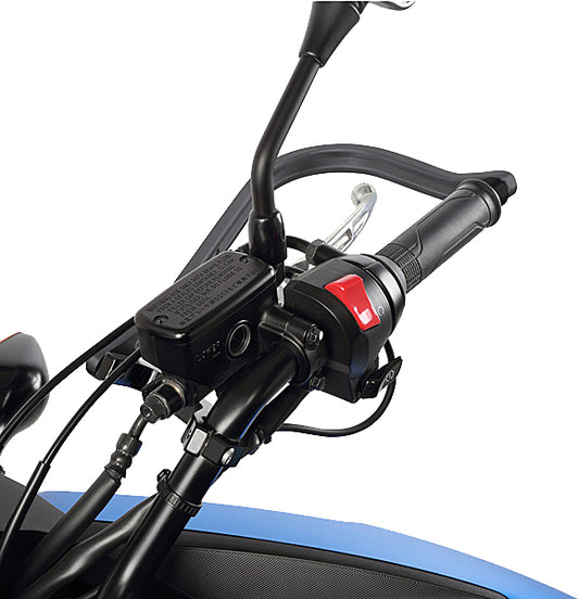 ZETA Adventure Armor Handguards in black with 22.2mm mounting, designed for motorcycle handlebars, part number ZE72-6001.