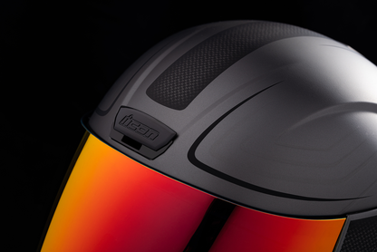 Red ICON Airform™ helmet in XS size, featuring a sleek design and ventilation for motorcycle riders.
