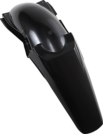 Acerbis black rear fender for motorcycle, body part with mounting points and curved design, shown on a white background.