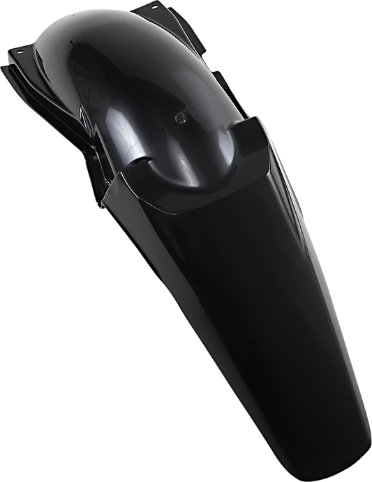 Acerbis black rear fender for motorcycle, body part with mounting points and curved design, shown on a white background.