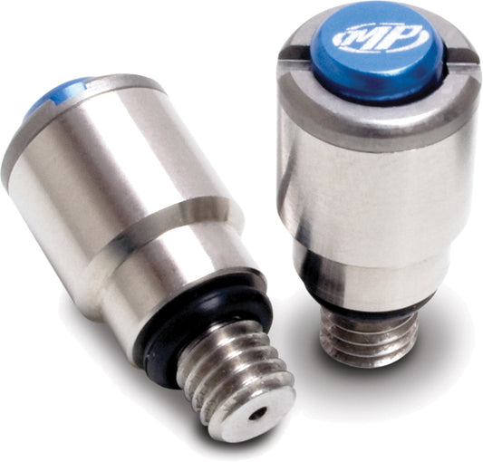 Motion Pro Micro Fork Bleeder for KYB suspension, compact brake fluid bleeder tool, shown in the image.