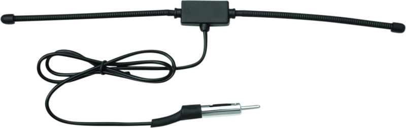 Kuryakyn Hidden Antenna for Harley-Davidson and Indian motorcycles, compact black antenna with mounting hardware