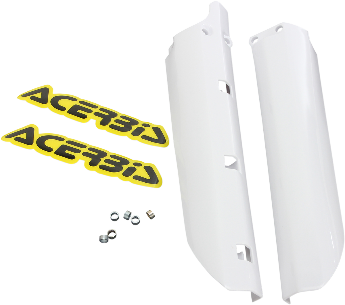ACERBIS Lower Fork Covers - White 2404730002 - Howling Moto
