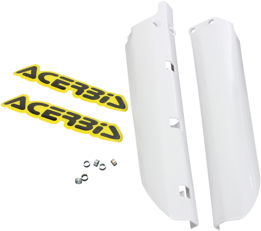 ACERBIS Lower Fork Covers - White 2404730002 - Howling Moto