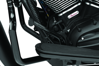 Kuryakyn black shift lever for Indian motorcycles, part number 5817, showing the sleek metal design and mounting details