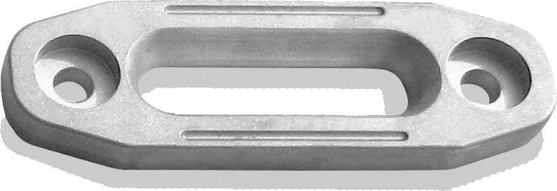QuadBoss winch hawse fairlead, 6-inch durable replacement for 5,000 lbs winches, with smooth metal finish and mounting holes.
