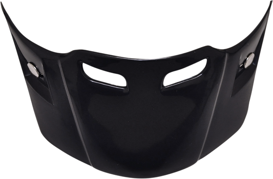 Black AFX FX-75 or FX-75Y motorcycle helmet with 3 snap peaks, shown from the side angle.