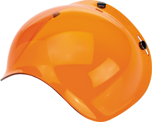 Amber BILTWELL Bubble Shield helmet part for 2001-104 models, featuring clear and curved protective visor.