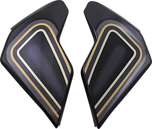 Black ICON Airflite™ side plates for El Centro helmets, part of Bill's Exhausts helmet parts collection.