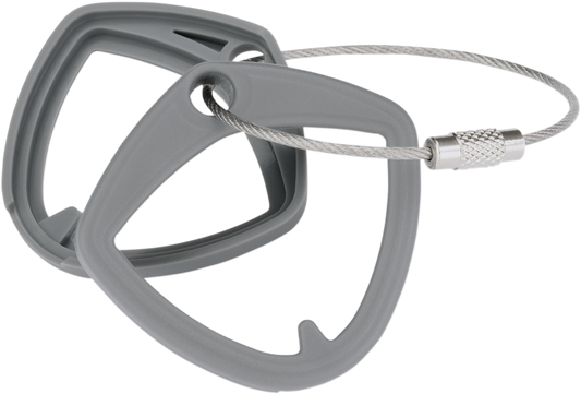 Gray Show Chrome key cover for engine keys, designed by Bill's Exhausts, shown in the image with a sleek, protective fit.