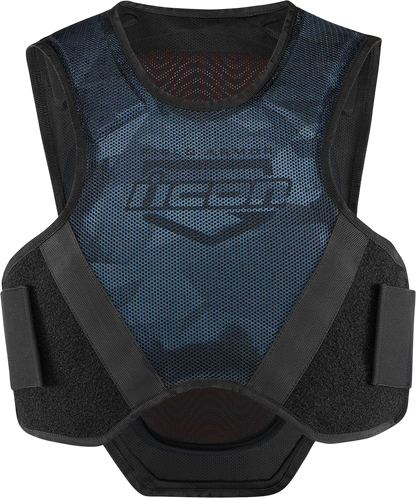 Bill's Exhausts ICON Softcore™ vest in dark camouflage, small/medium size, featuring a lightweight, stylish design.