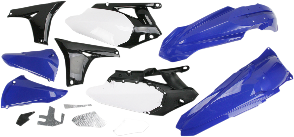 Acerbis OE Blue/Black/White standard body kit for Yamaha YZ450F 2010-2013 motorcycle, featuring bike body panels and design.