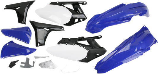 Acerbis OE Blue/Black/White standard body kit for Yamaha YZ450F 2010-2013 motorcycle, featuring bike body panels and design.