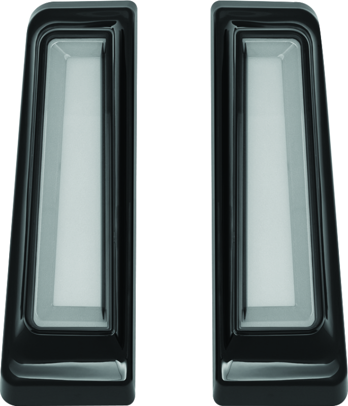 Kuryakyn Tracer LED Inserts for Saddlebag Supports in black, designed to enhance motorcycle lighting and style.