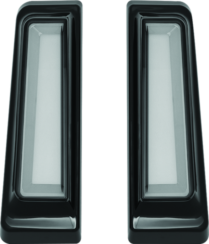 Kuryakyn Tracer LED Inserts for Saddlebag Supports in black, designed to enhance motorcycle lighting and style.