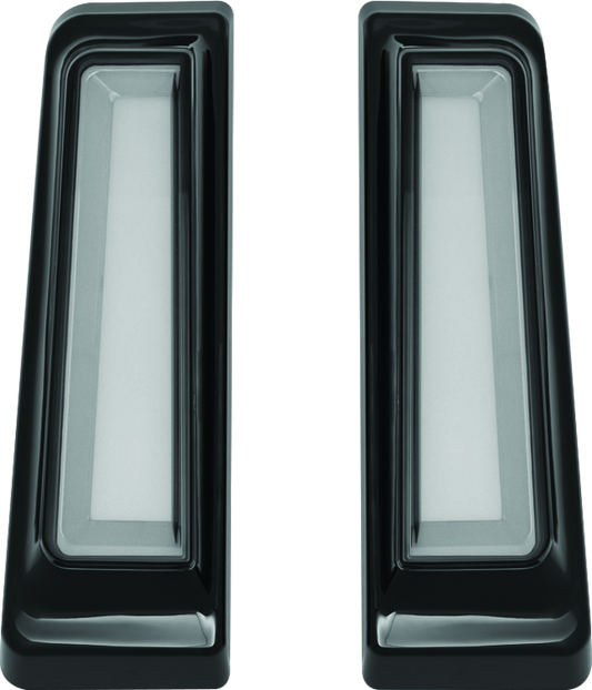 Kuryakyn Tracer LED Inserts for Saddlebag Supports in black, designed to enhance motorcycle lighting and style.
