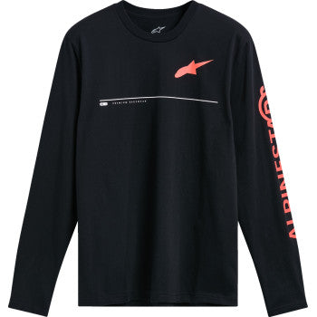 Alpinestars Committed Long-Sleeve CSF T-Shirt in black, size XL, featuring the brand logo on the front.