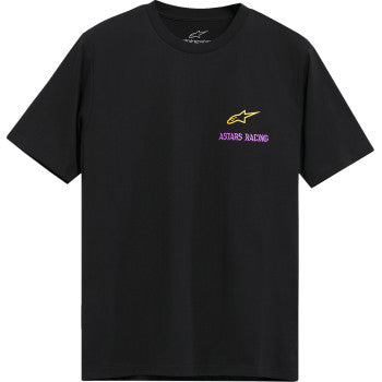 Black ALPINESTARS Swerve CSF T-Shirt in 2XL, featuring logo design, made from comfortable fabric, casual wear.