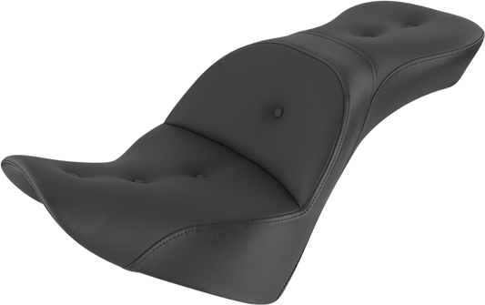 Bill's Exhausts SADDLEMEN Explorer Road Sofa Seat 818-33-029RS for motorcycle, with cushioned design and durable seat material.