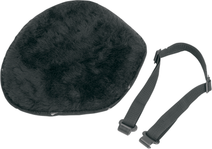 Bill's Exhausts SADDLEMEN seat pad with breathable fleece, extra large black motorcycle seat for added comfort and durability.