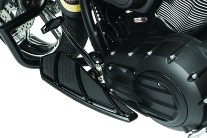 Kuryakyn Phantom Floorboards for Indian Motorcycles in black with part number 5771, showing sleek, durable footrest surfaces.