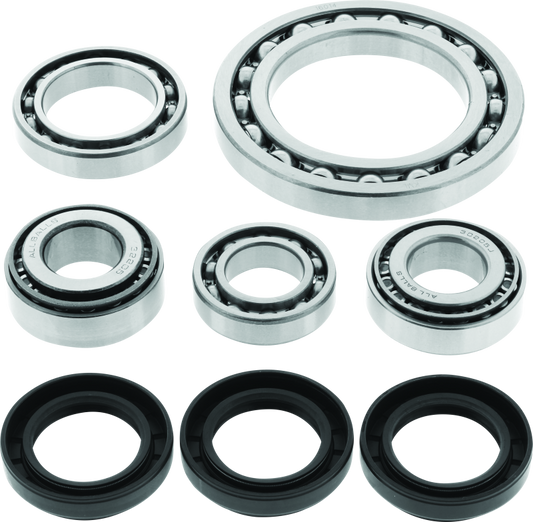QuadBoss differential bearing and seal kit for Suzuki LT-F250 QuadRunner, includes bearings and seals for rear differential repair.