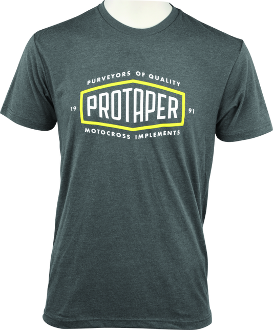 ProTaper, ProTaper Logo Tee 2X-Large in Dark Grey – Durable Cotton Blend for Powersports Enthusiasts