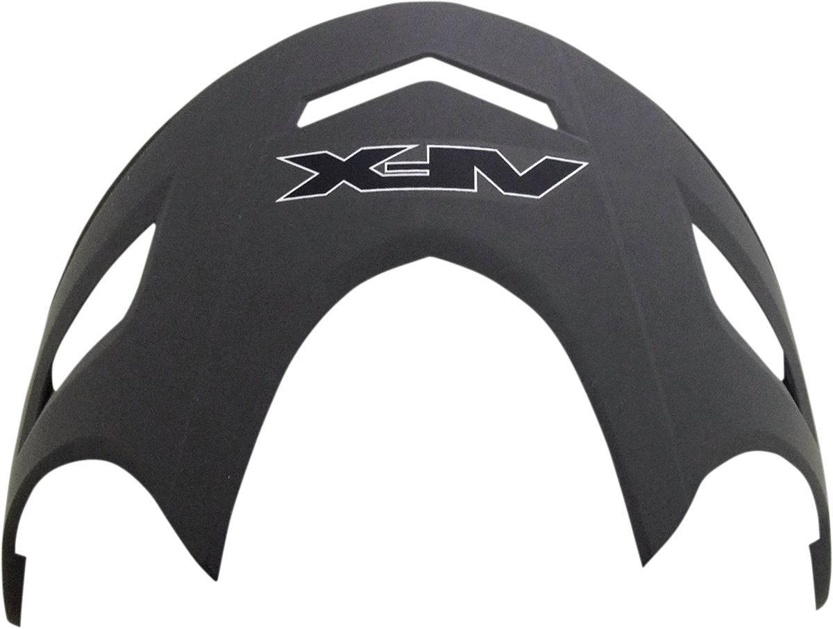 Bill's Exhausts AFX FX-50 Peak Frost Gray helmet with aerodynamic design and ventilation system, shown from side view.
