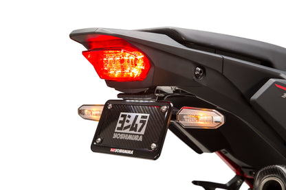 YOSHIMURA Fender Eliminator Kit for BMW with sleek race look and integrated LED lights, designed for a clean, aerodynamic rear end.