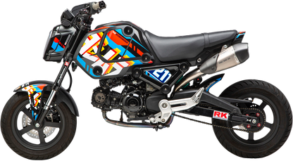 YOSHIMURA P7 TLD HON graphic kit with custom racing graphics and 54 logo on a motorcycle fairing or body panel.