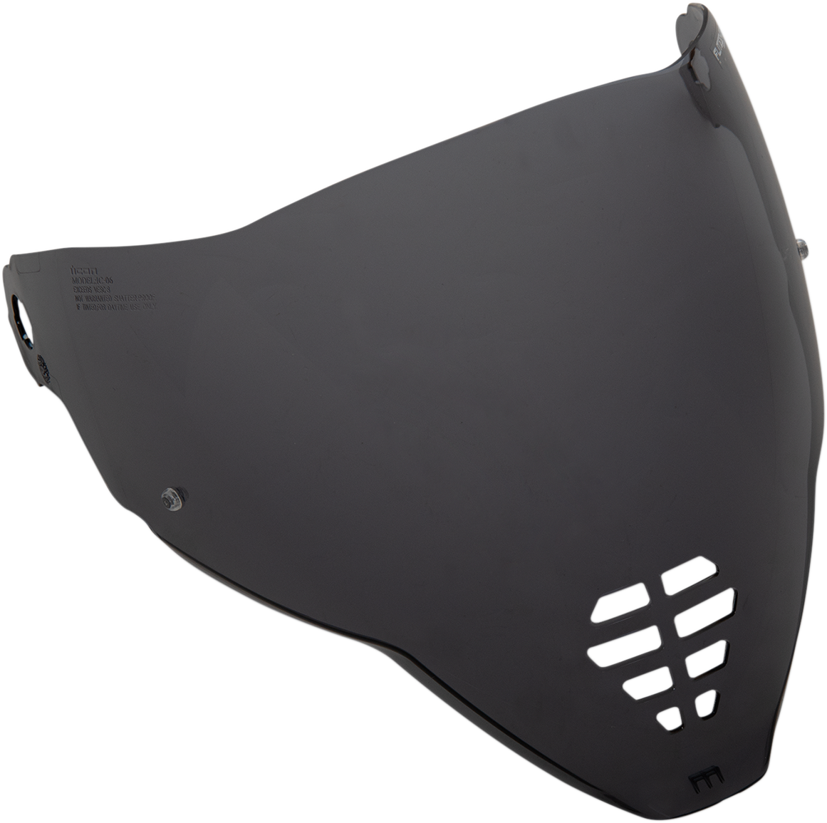 Bill's Exhausts ICON FliteShield™ Pinlock-ready helmet part with light smoke tinted visor and clear visibility.