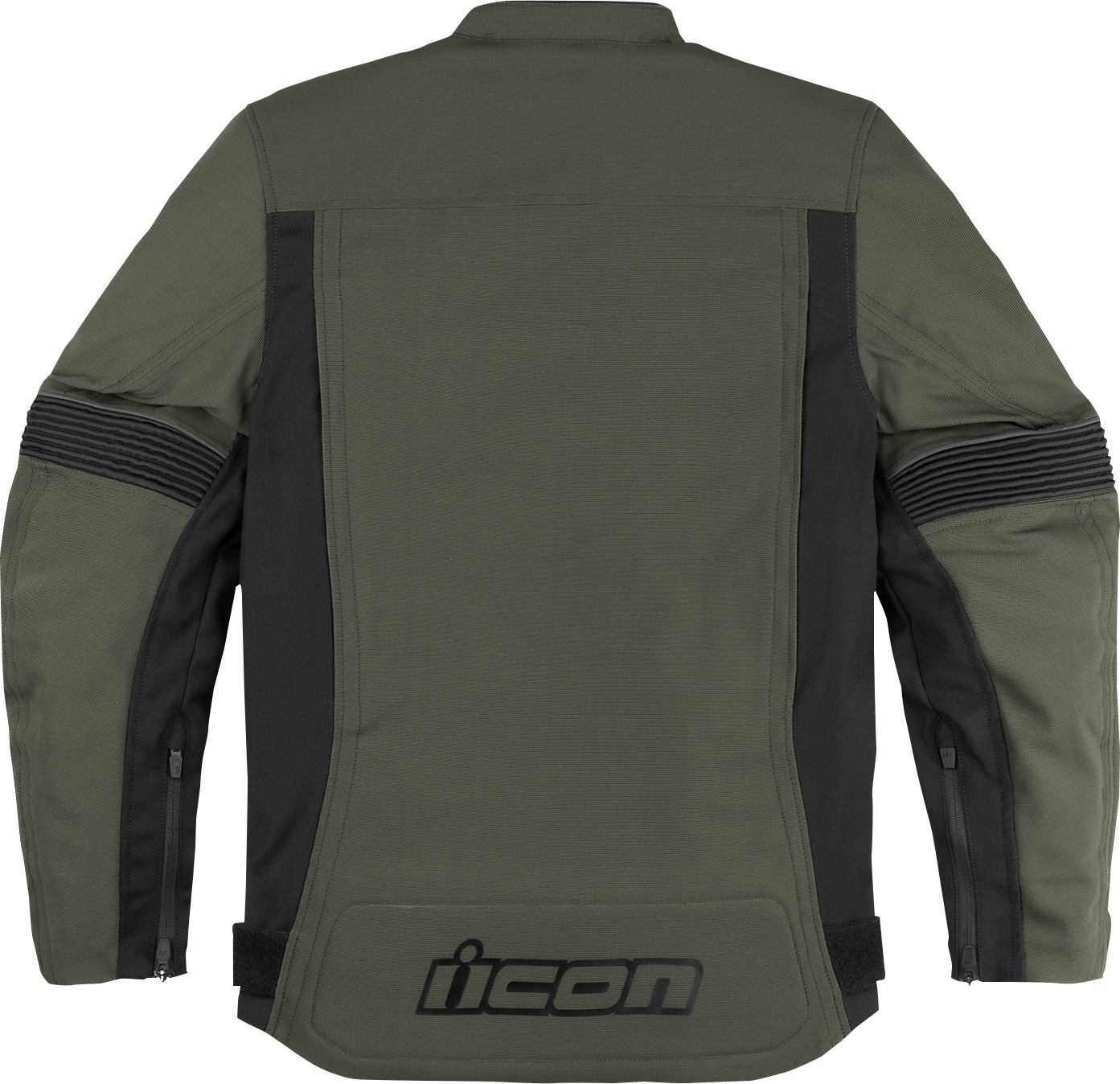 Bill's Exhausts ICON Slabtown Jacket in green, small size, shown with front view, featuring a stylish casual design and zipper closure.