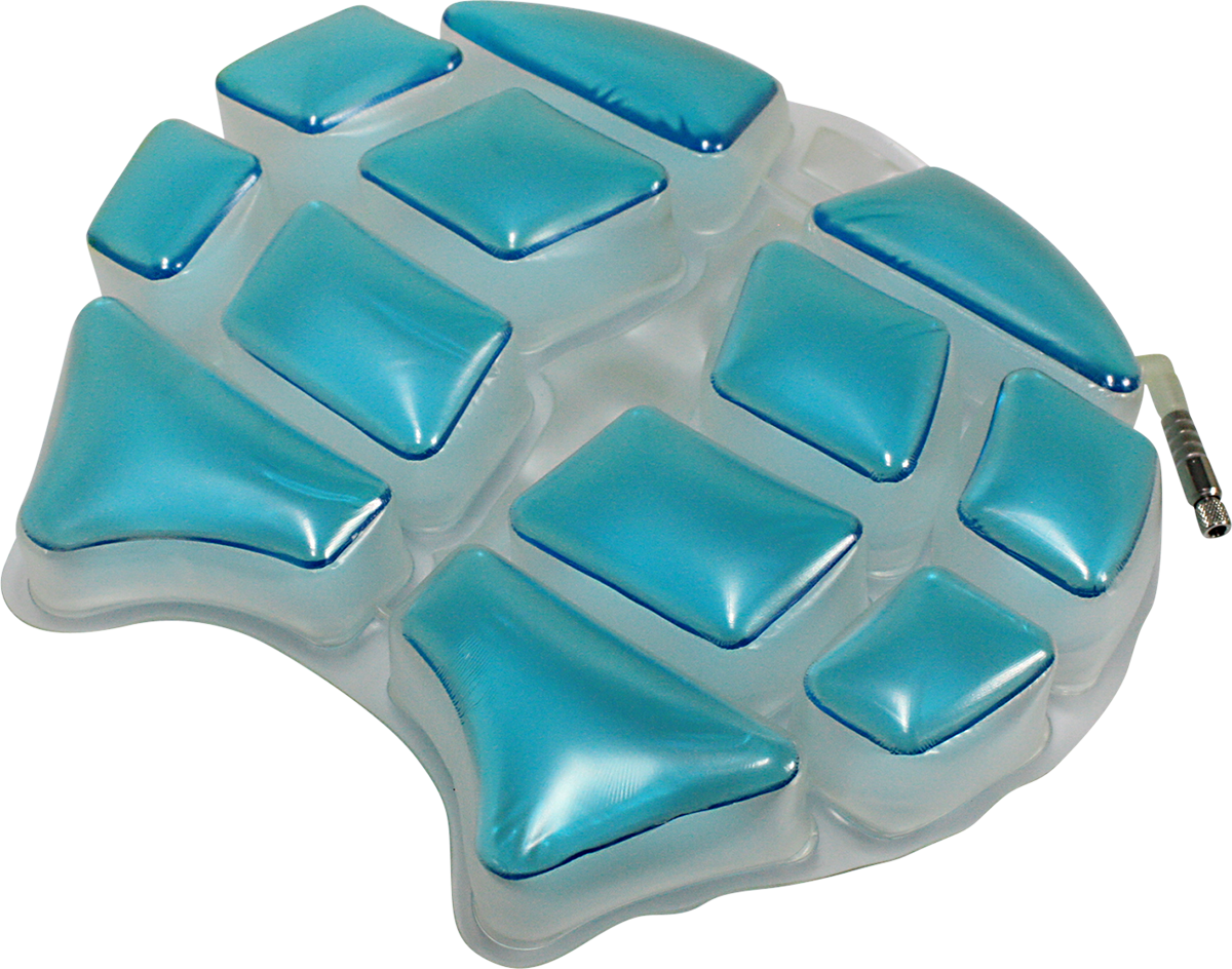 Black WILD ASS Cushion Air Seat with gel padding for motorcycle saddle, designed for comfort and support.