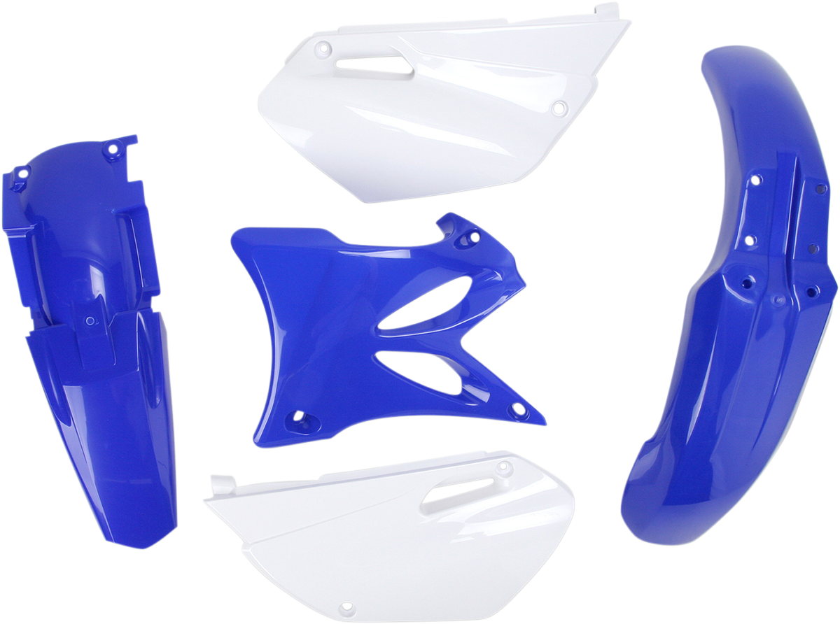 Acerbis OEM standard replacement body kit for motorcycles, displayed in black with detailed panels and mounting points.
