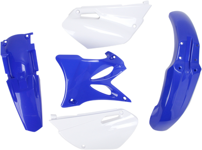 Acerbis OEM standard replacement body kit for motorcycles, displayed in black with detailed panels and mounting points.